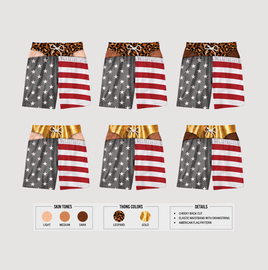 CheekFlash™ - Swim Trunks
